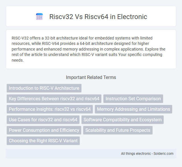riscv32 vs riscv64 - What is the difference?
