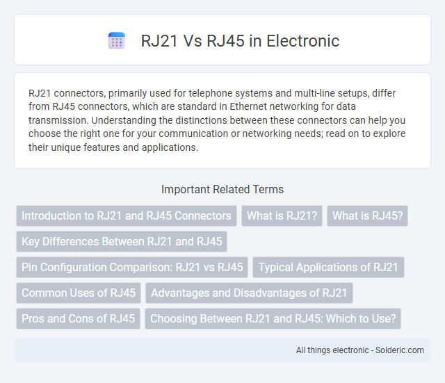 RJ21 vs RJ45 - What is the difference?