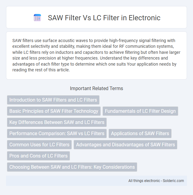LC Filter vs SAW Filter - What is the difference?