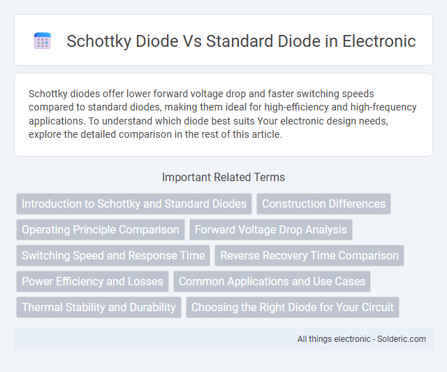 Schottky Diode vs Standard Diode - What is the difference?