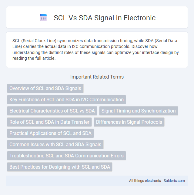 SCL vs SDA Signal - What is the difference?