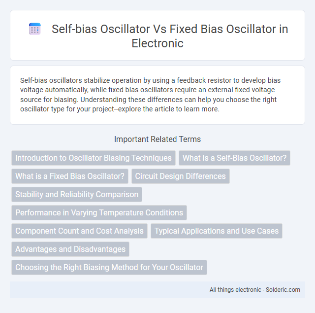 Fixed bias oscillator vs Self-bias oscillator - What is the difference?