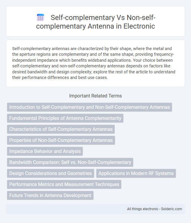 Non-self-complementary vs Self-complementary Antenna - What is the difference?