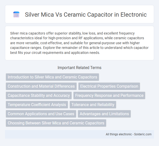 Ceramic Capacitor vs Silver Mica Capacitor - What is the difference?