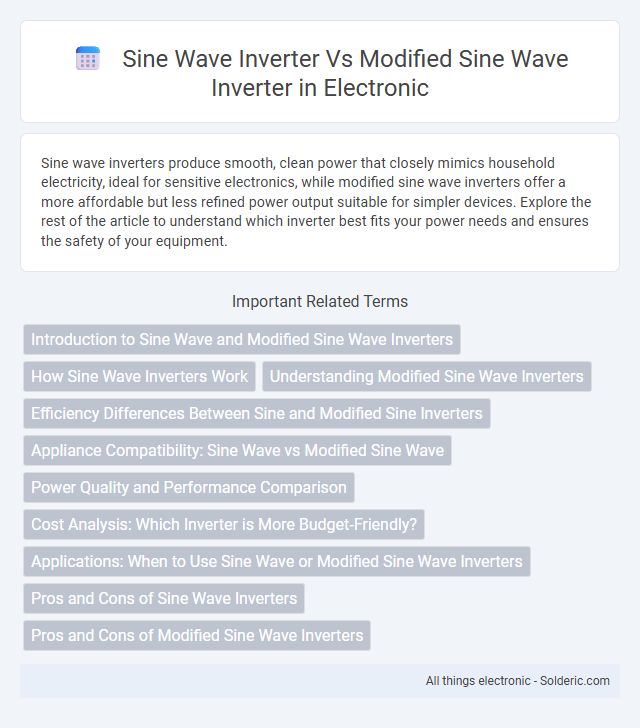 Modified Sine Wave Inverter vs Sine Wave Inverter - What is the difference?