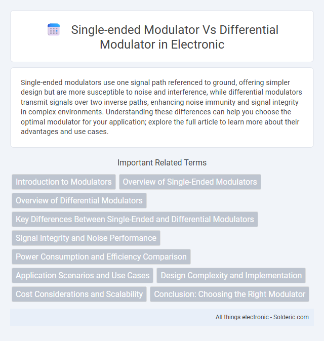 Differential modulator vs. single-ended modulator - What is the difference?