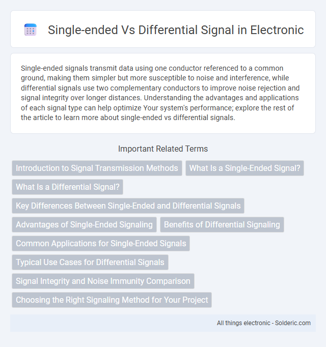 Differential signal vs. Single-ended signal - What is the difference?