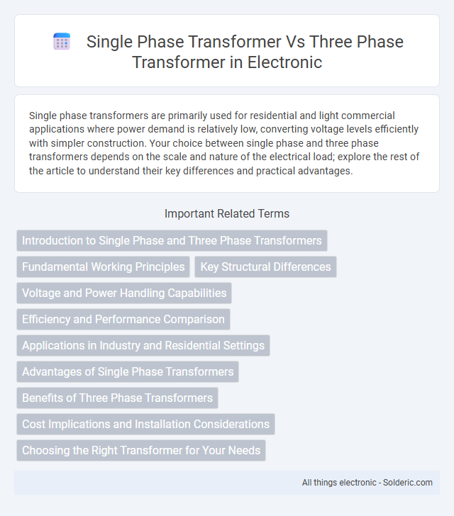 Single Phase Transformer vs Three Phase Transformer - What is the difference?