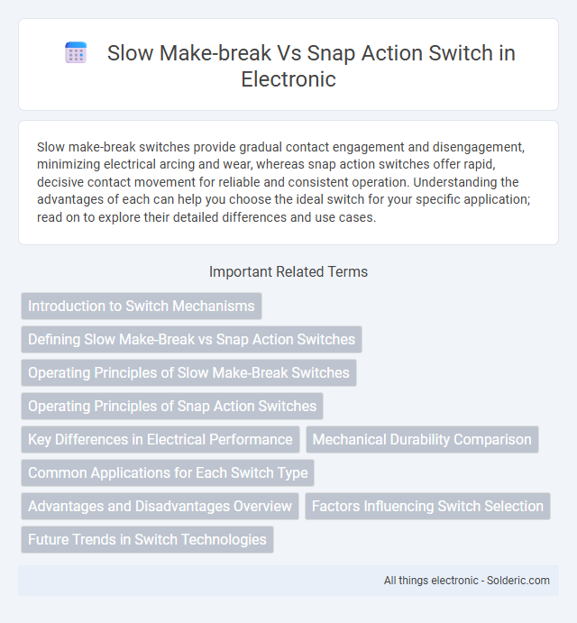 Slow Make-Break vs Snap Action Switch - What is the difference?