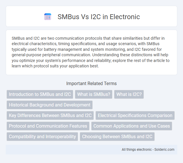 I2C vs SMBus - What is the difference?