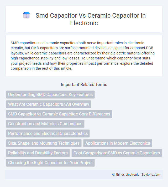 Ceramic Capacitor vs. SMD Capacitor - What is the difference?