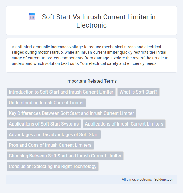 Inrush Current Limiter vs Soft Start - What is the difference?