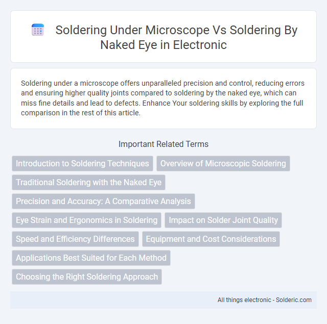 Soldering by Naked Eye vs Soldering Under Microscope - What is the difference?
