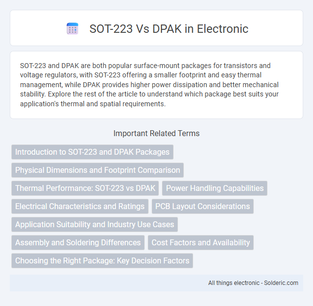 DPAK vs SOT-223 - What is the difference?