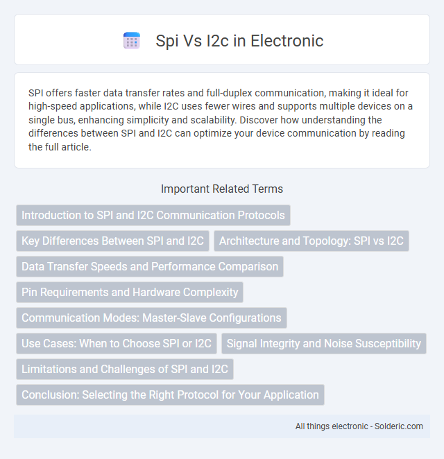 I2C vs SPI - What is the difference?