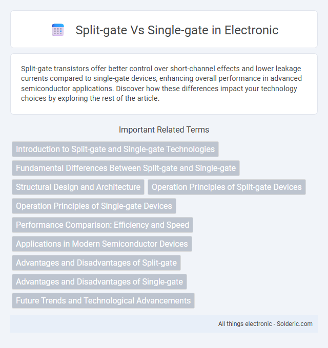 Single-gate vs Split-gate - What is the difference?