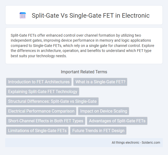 Single-Gate FET vs Split-Gate FET - What is the difference?
