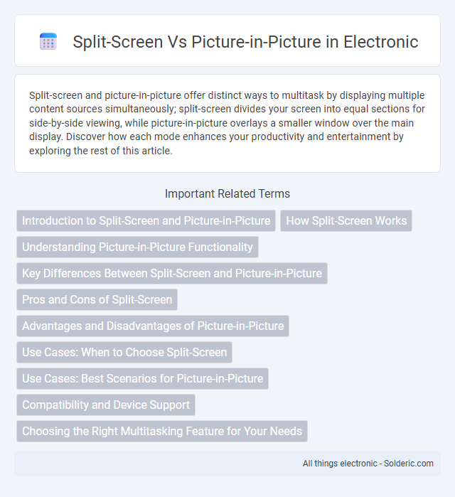 Picture-in-Picture vs Split-Screen - What is the difference?