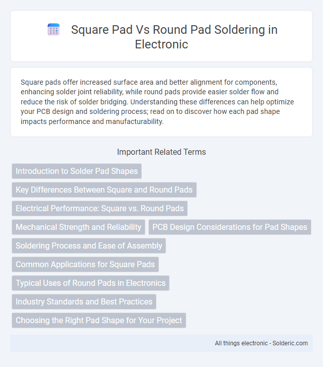 Round Pad vs Square Pad Soldering - What is the difference?