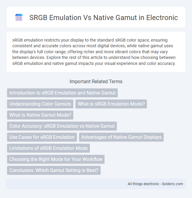 Native Gamut vs sRGB Emulation - What is the difference?