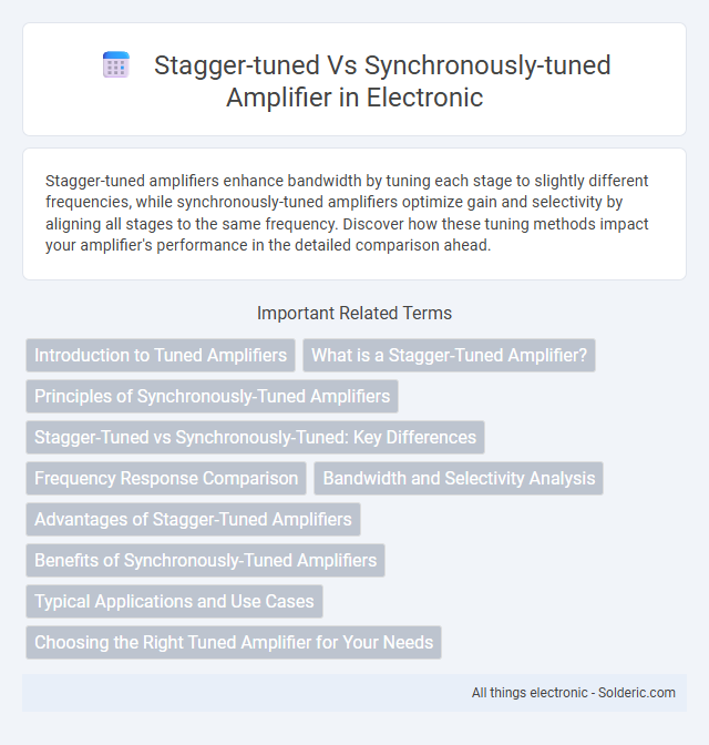 Stagger-tuned vs Synchronously-tuned amplifier - What is the difference?