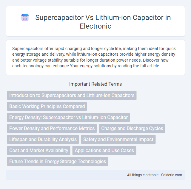 Lithium-Ion Capacitor vs Supercapacitor - What is the difference?