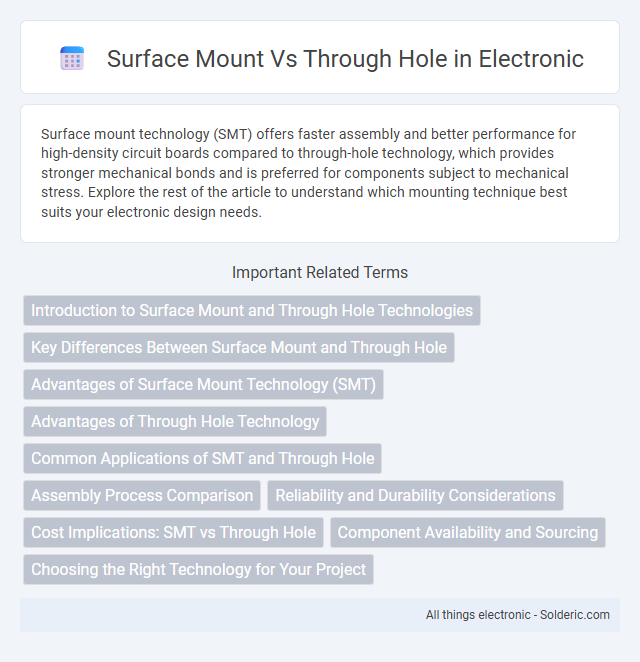 Surface Mount vs Through Hole - What is the difference?