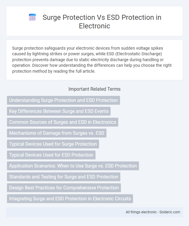 ESD Protection vs Surge Protection - What is the difference?