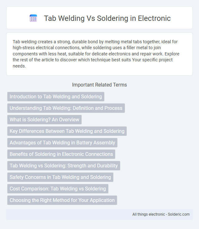 Soldering vs Tab Welding - What is the difference?