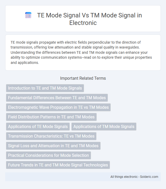 TE Mode Signal vs TM Mode Signal - What is the difference?