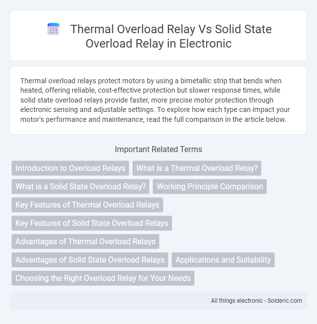 Solid State Overload Relay vs Thermal Overload Relay - What is the difference?
