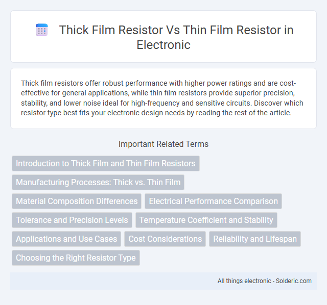 Thin Film Resistor vs Thick Film Resistor - What is the difference?