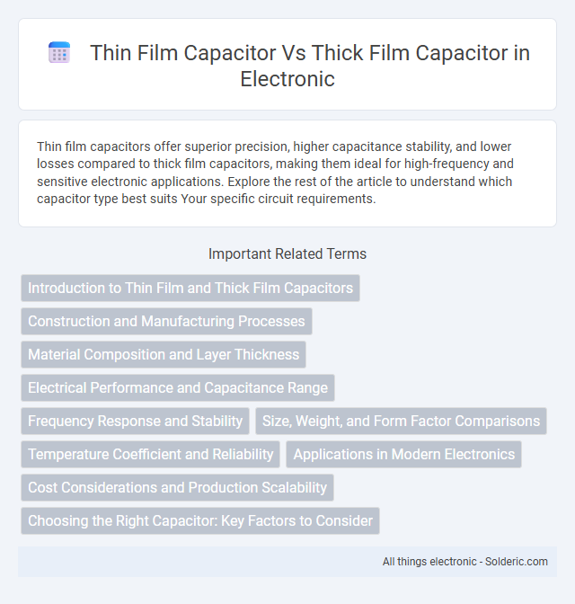 Thick Film Capacitor vs. Thin Film Capacitor - What is the difference?