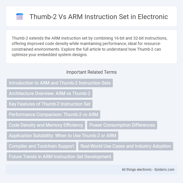 ARM instruction set vs Thumb-2 - What is the difference?