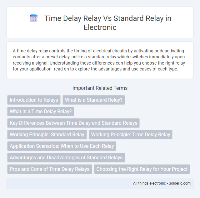 Standard relay vs time delay relay - What is the difference?