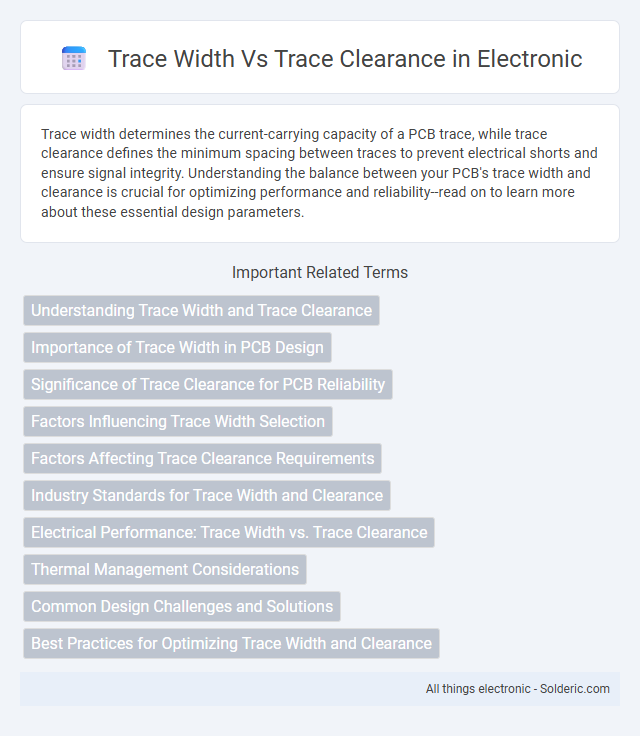 Trace Clearance vs Trace Width - What is the difference?