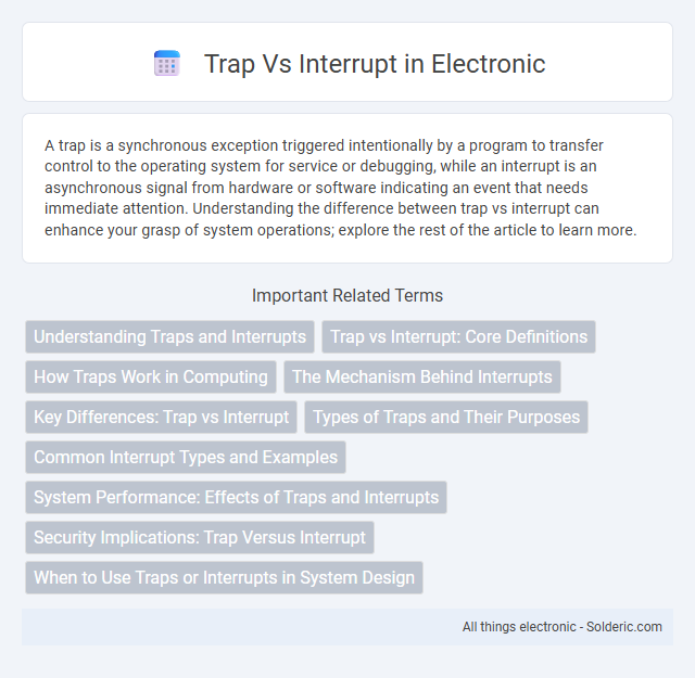 Interrupt vs Trap - What is the difference?