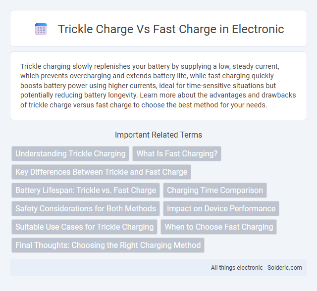 Fast charge vs Trickle charge - What is the difference?