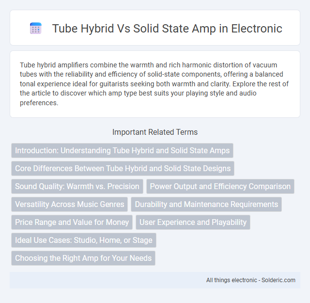 Solid State Amp vs Tube Hybrid Amp - What is the difference?