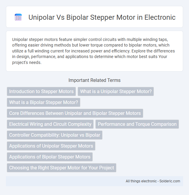 Bipolar vs Unipolar Stepper Motor - What is the difference?