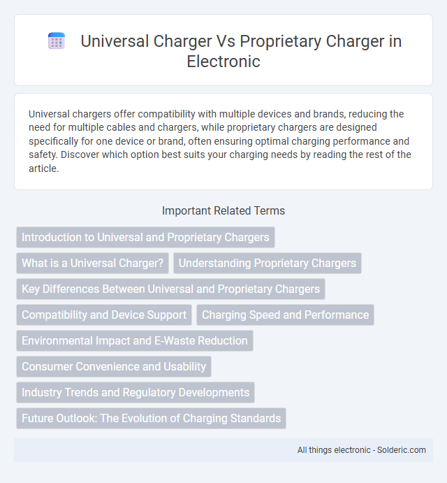 Proprietary Charger vs Universal Charger - What is the difference?