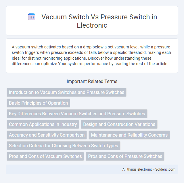 Pressure Switch vs Vacuum Switch - What is the difference?