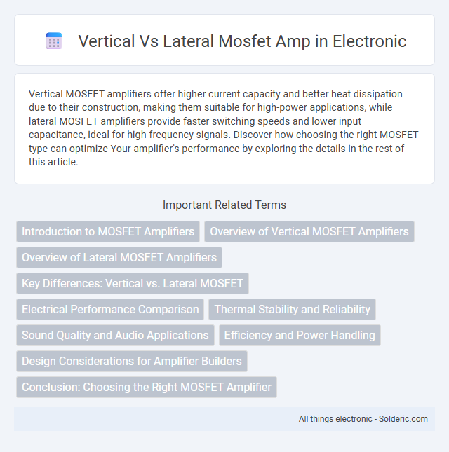 Lateral vs Vertical MOSFET Amp - What is the difference?