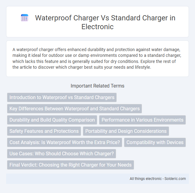 Standard Charger vs Waterproof Charger - What is the difference?