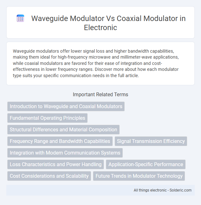 Coaxial modulator vs Waveguide modulator - What is the difference?