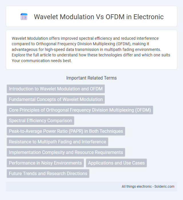 OFDM vs Wavelet Modulation - What is the difference?