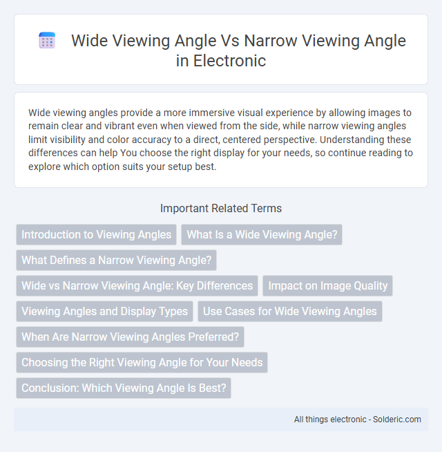 Narrow Viewing Angle vs Wide Viewing Angle - What is the difference?