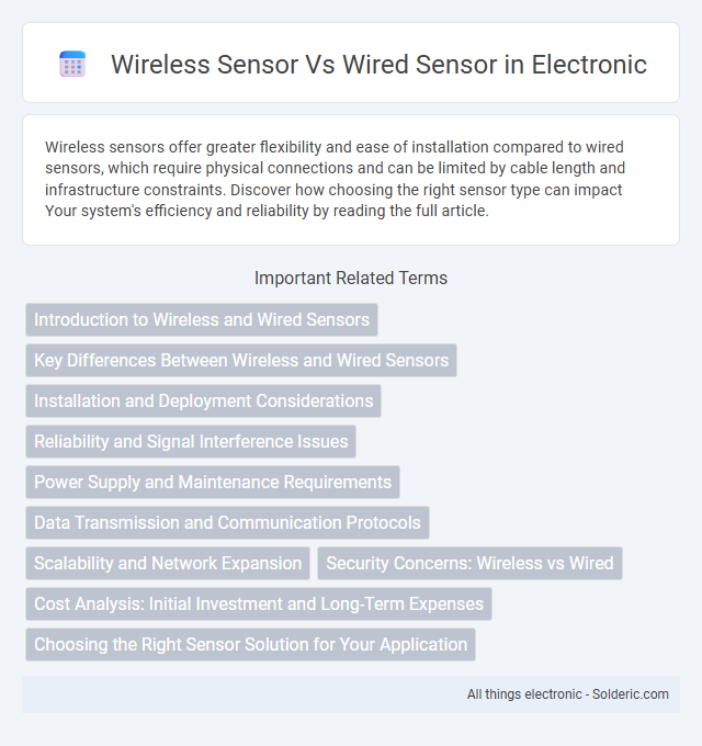 Wired sensor vs wireless sensor - What is the difference?