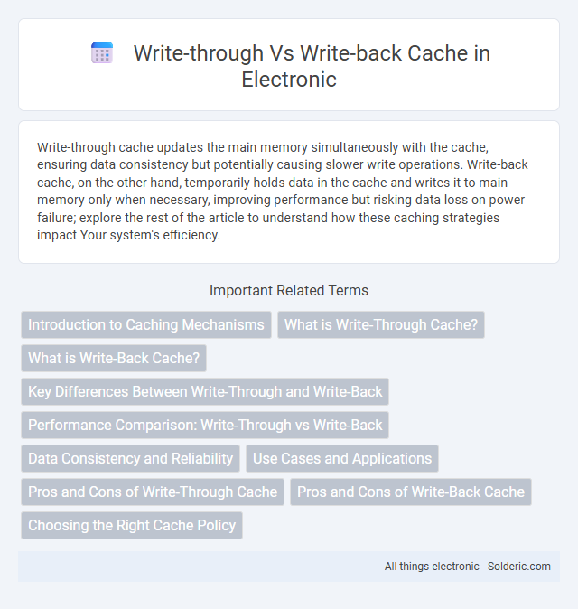 Write-Back Cache vs Write-Through Cache - What is the difference?
