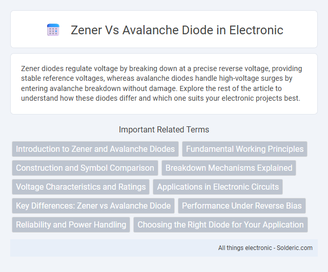 Avalanche Diode vs Zener Diode - What is the difference?